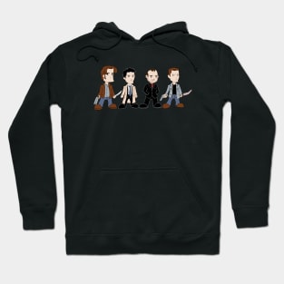 Sam, Dean, Cas, Crowley Hoodie